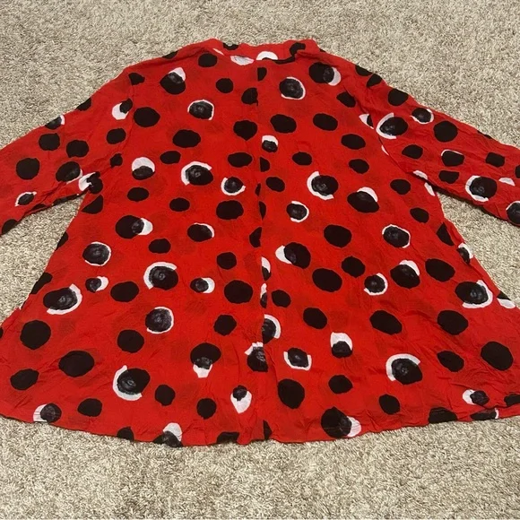 Chalet et Ceci Jacket McKenna Red Polka Dot - Picture 10 of 15